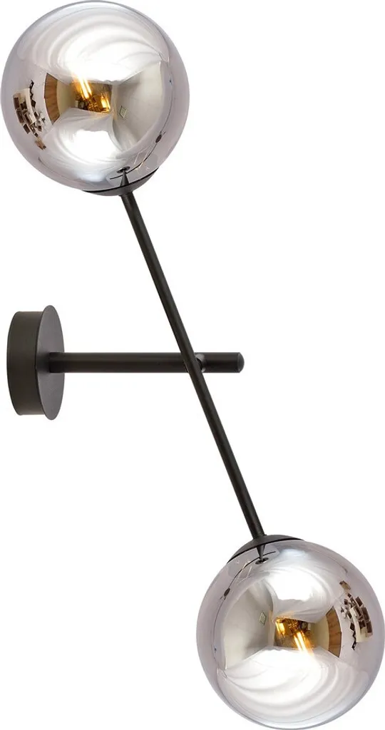 Applique Emibig LINEAR K2 NOIR/GRAPHITE 1167/K2 - Luminaire Chic 2xE14