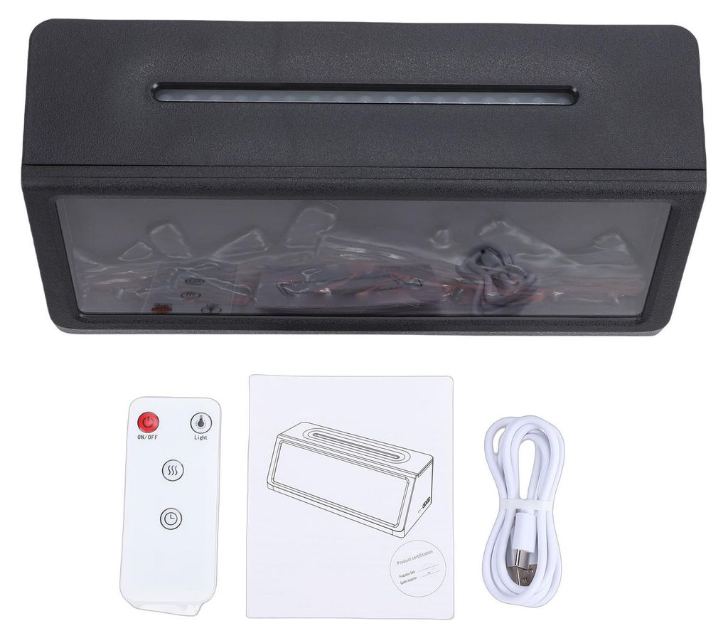 Kamin-Aromatherapie-Diffusor, 5 W, mit RGB-Lichtern, 320 ml, ätherisches Öl, leiser Luftbefeuchter für Zuhause, Schlafzimmer, Hotel