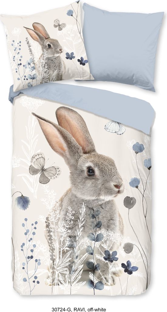 Good Morning Kinder Bettwäsche Kaninchen  - 135x200 cm - Produktbild 