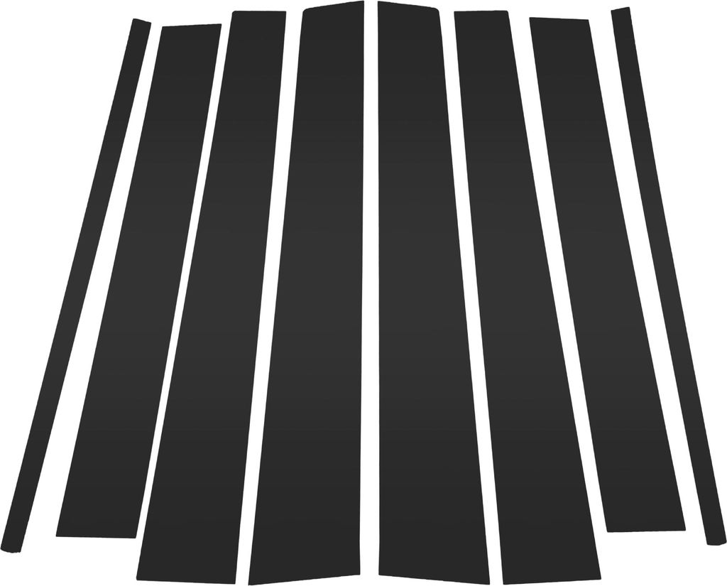 Türpfosten Fensterschutzfolie Anti-Kratz-Aufkleber Türpfosten Außenverkleidung für VW Touran 2004-2015 Schwarz