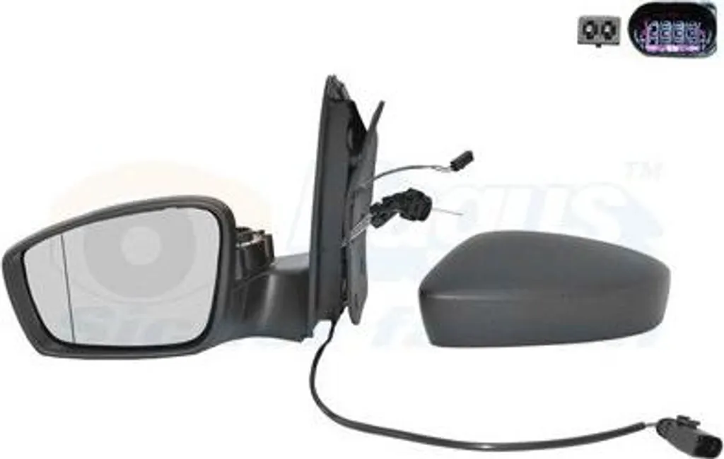 Rétroviseur Gauche complet pour Volkswagen Up, Seat Mii et Skoda Citigo