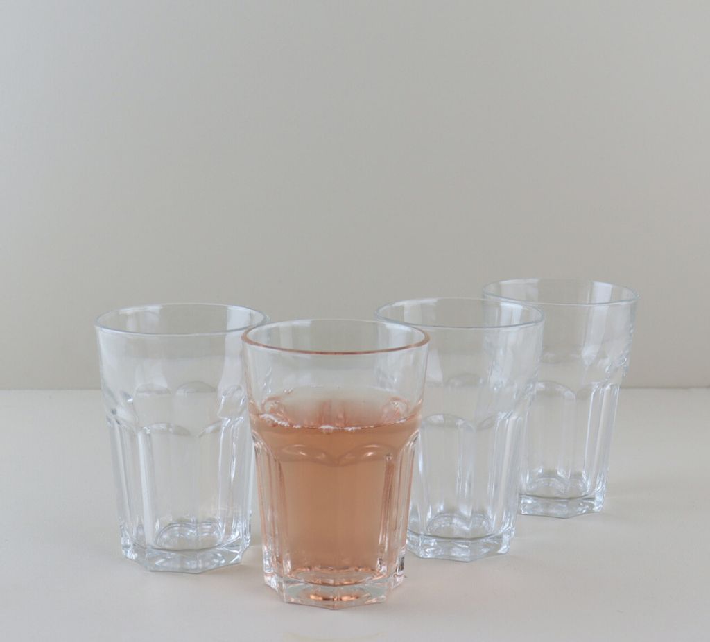 OTIX Mojito Glasses Lemonade Glasses Water Glasses 4 Pieces 36 cl Transparent Glassware Stackable.