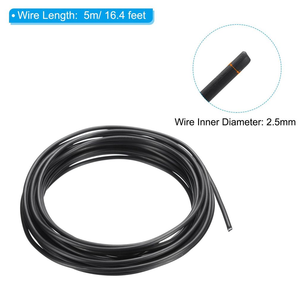 5m Basteldraht 2.5 mm Bonsai Trainings Draht 1 Rolle Blumen Draht Stiele eloxiertes Aluminium Baum Draht 16.4 Fu? Gesamt fš¹r Gartenarbeit Zweig ...