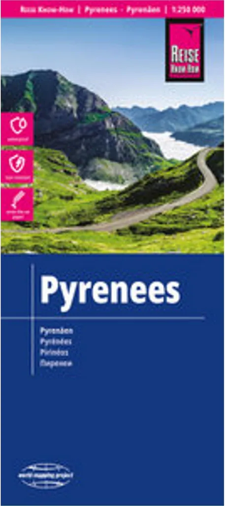 Préparer son Voyage dans les Pyrénées - Carte 1:250.000 Topographique