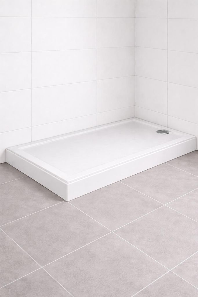 Duschwanne 100x70 Duschtasse 70x100 mit Füsse und Schürze