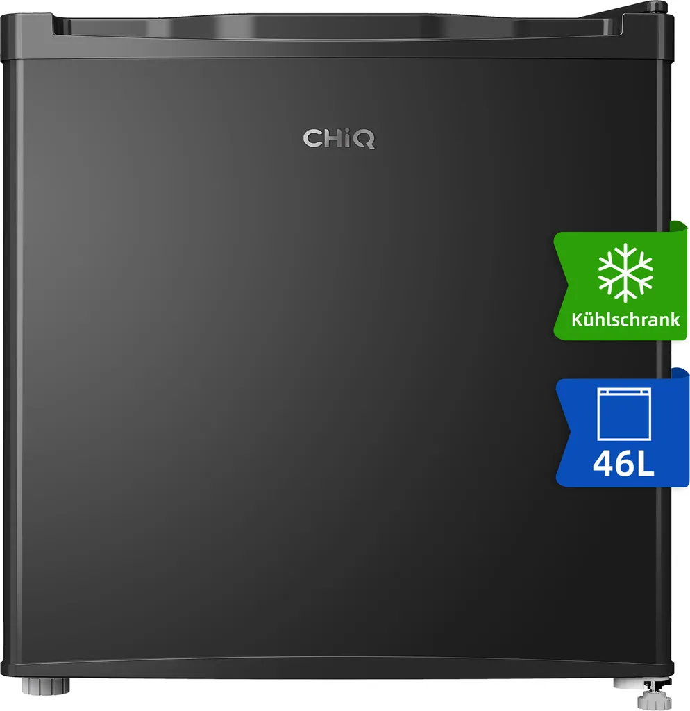 Petit Frigo Silencieux 39dB ChiQ 46 Litres avec Thermostat et Bac à Glaçons