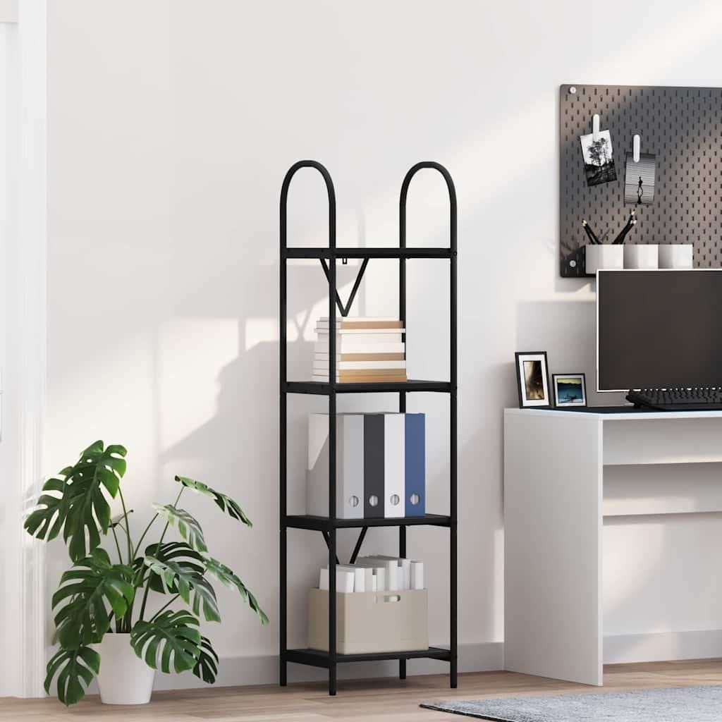 Maison Exclusive - Bücherregal Schwarz Eichen-Optik 40 x 30 x 146 cm Holzwerkstoff