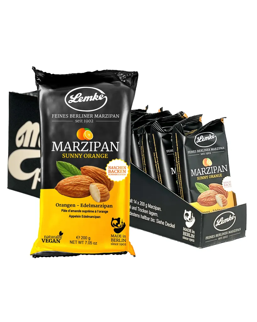 Stock Lemke Marzipan Arancia Sole 14x200g - Prezzo Ingrosso Online