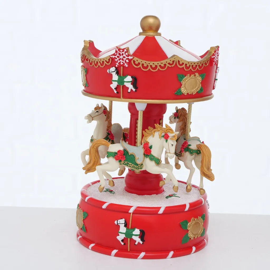 Automate musical de Noël JOLYNA - Décoration de Table Animée de 17 cm