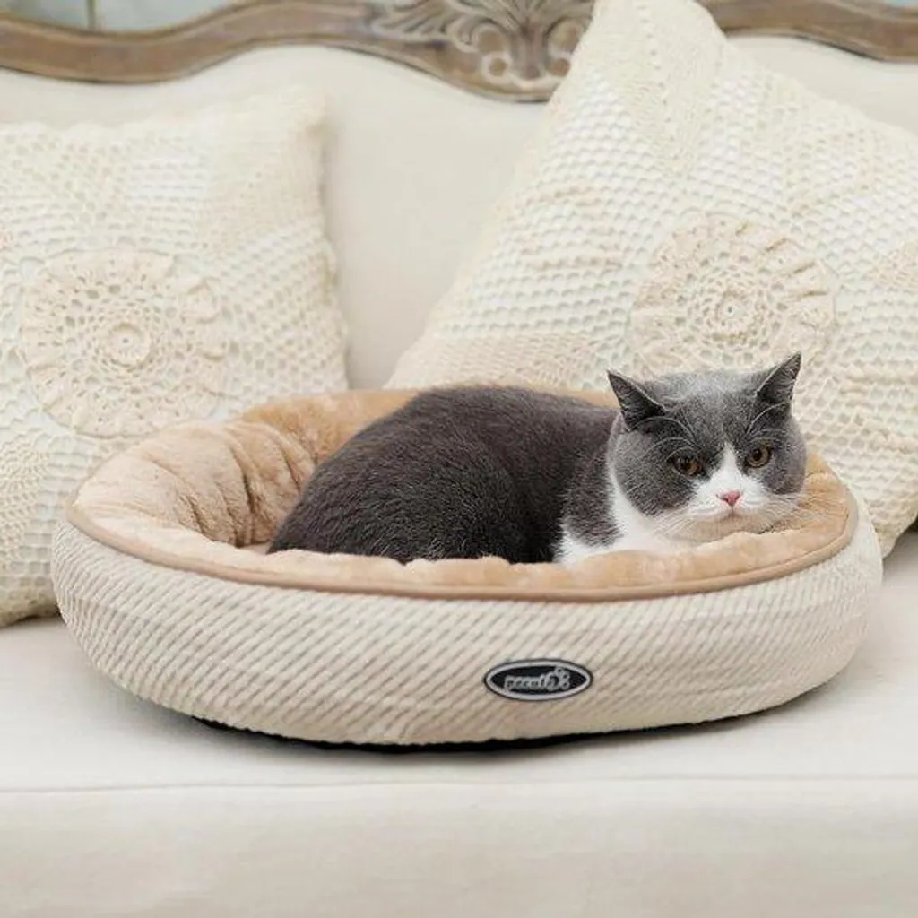 Panier pliable pour petit chien et chat 50x50 cm tissu imprimé