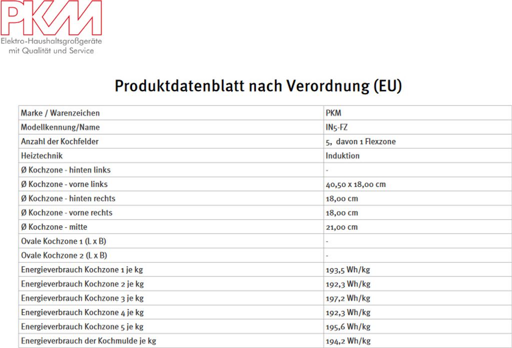 Einbau-Induktionskochfeld IN5-FZ Produktbild 5