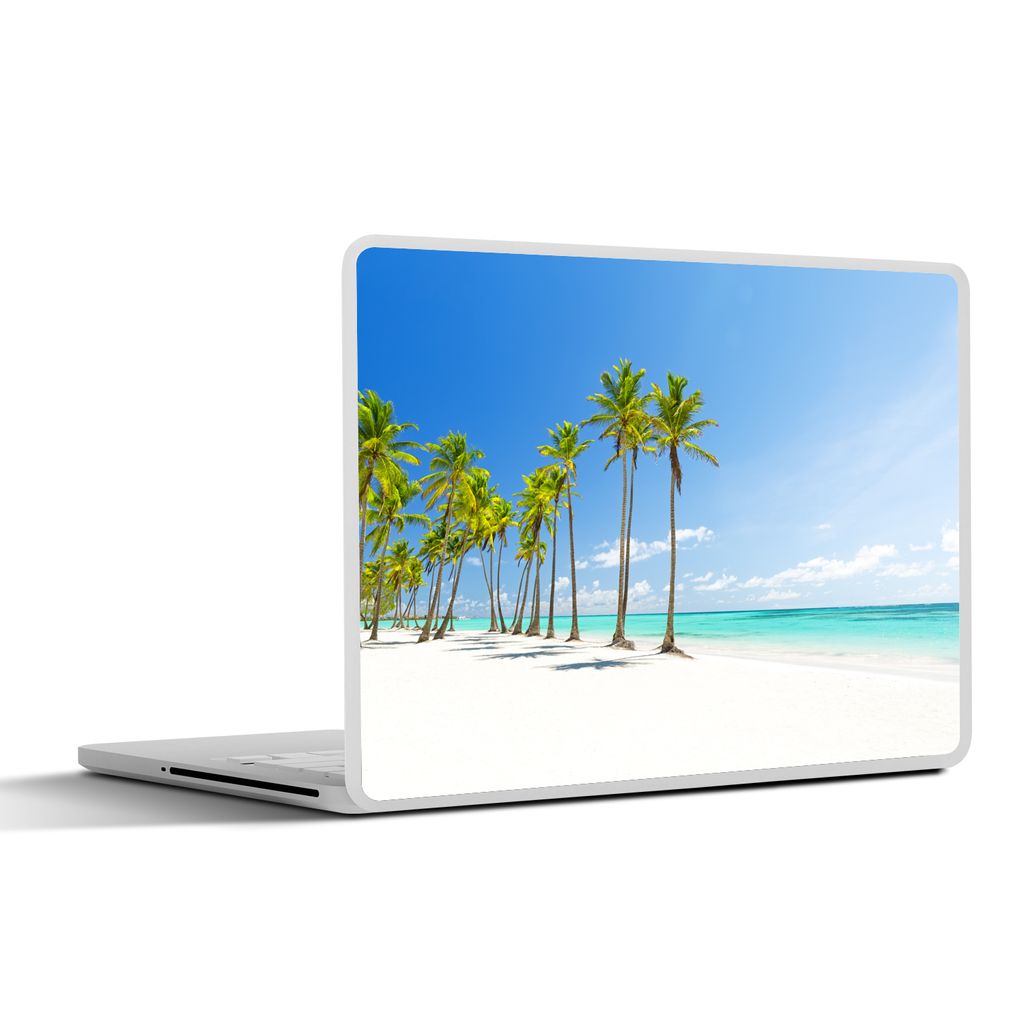 MuchoWow Laptop Aufkleber Sticker Cover Tropisch - Strand - Palme 30x22 cm - Laptop-Sticker