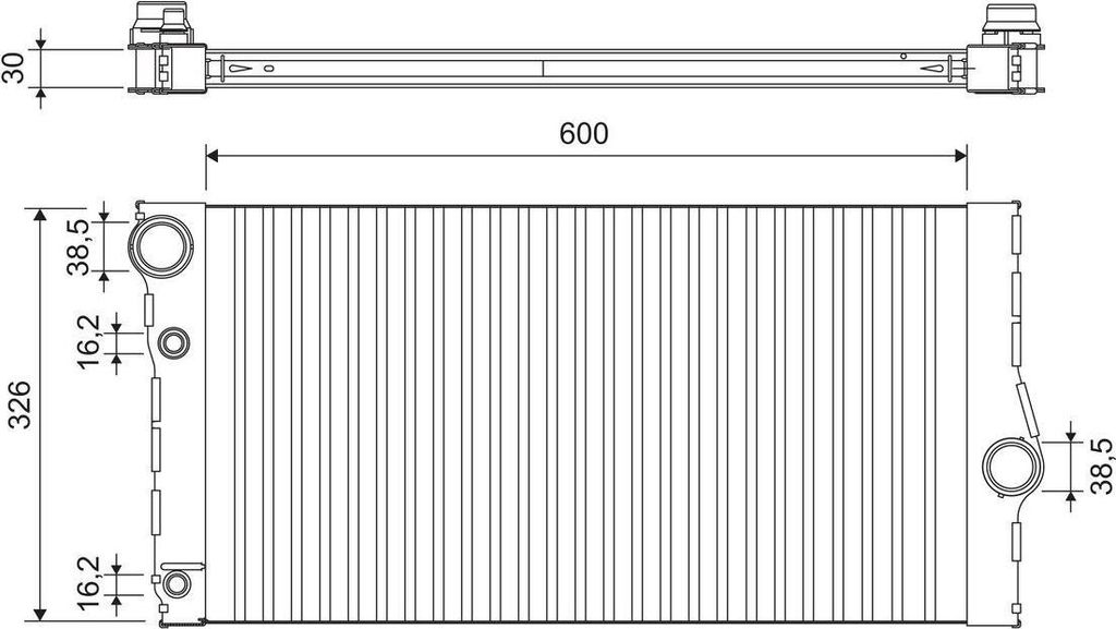 VALEO 701193 Kühler Wasserkühler Motorkühler für BMW 5 Touring (F11) 5 Limousine (F10) 7 (F01, F02, F03, F04) 5 GT (F07) 6 Gran Coupe (F06) 6 C...