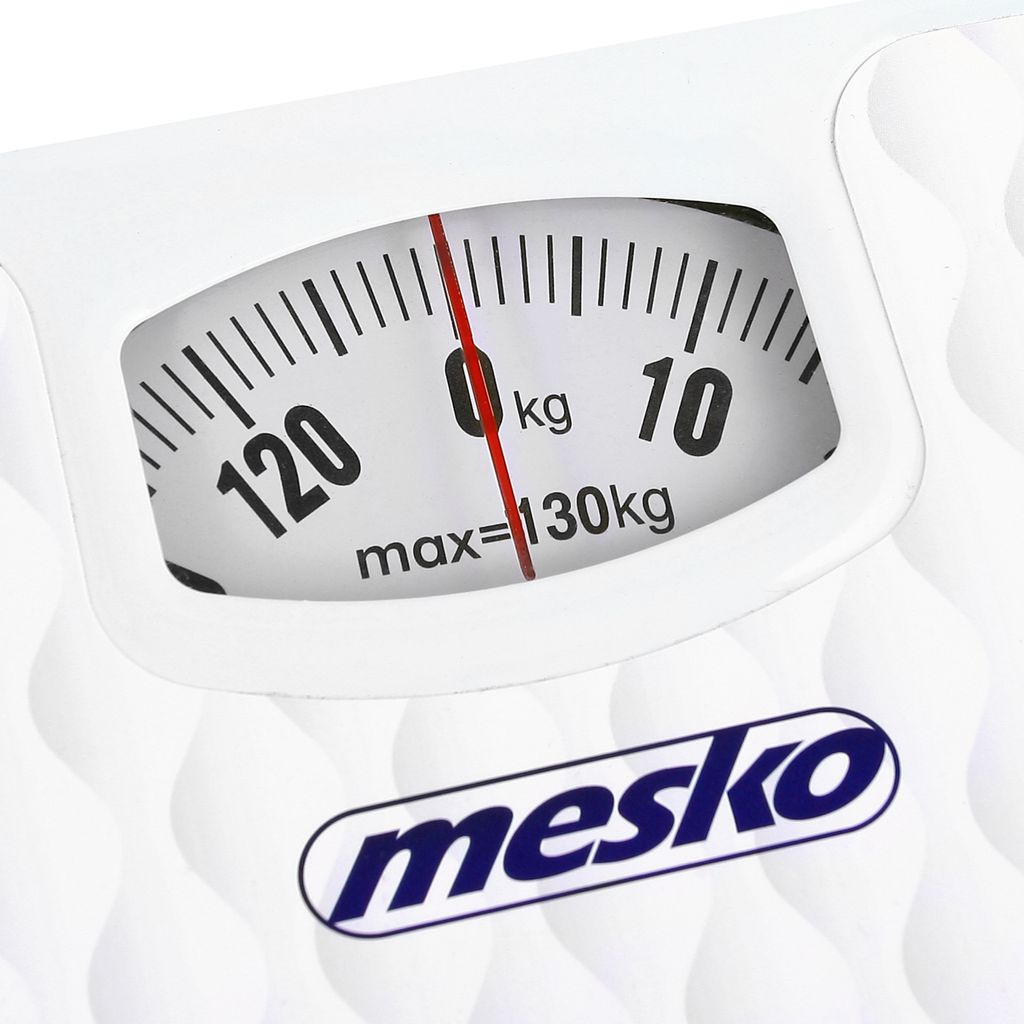 Mesko MS 8160 Mechanische Personenwaage bis 130 kg weiß Produktbild 3