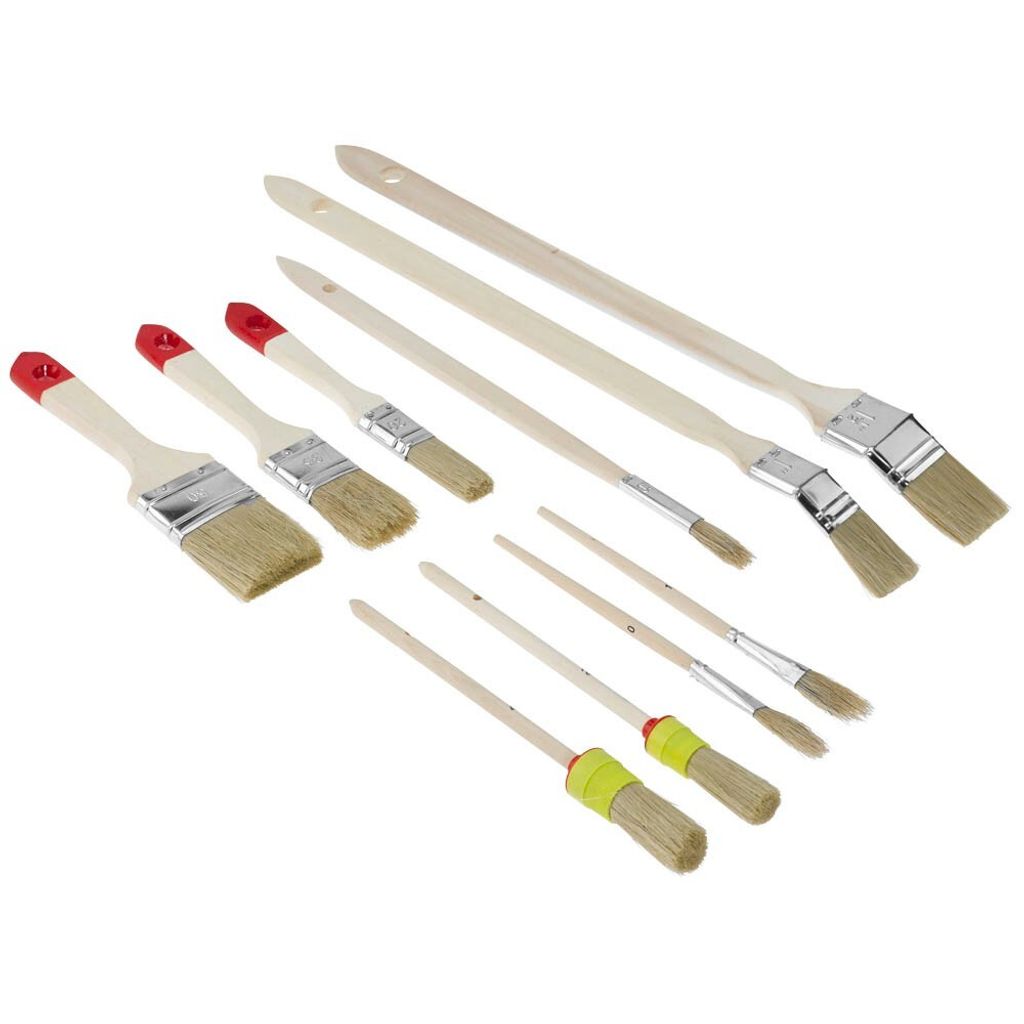 NÖLLE Pinsel-Set Chinaborsten, Naturholz im Beutel Produktbild 
