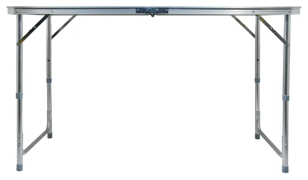 Table de camping pour repas en extérieur pliable et réglable marron - 2
