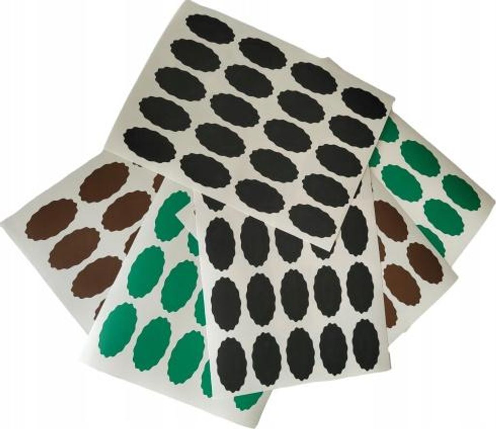 Etiketten für Einmachgläser, 5,5 x 3 cm, 80 Stück, matt schwarz