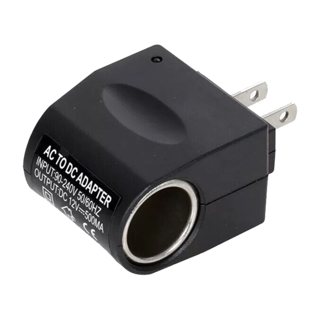 Auto Adapter Steckdose Stecker Konverter Zigarettenanzünder 220v Ac To 12V  (schwarz) (1pcs)