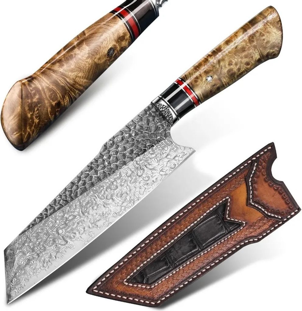 HARAHU TA-26682 Damast-Küchenmesser - Braun KP26682 Produktbild 