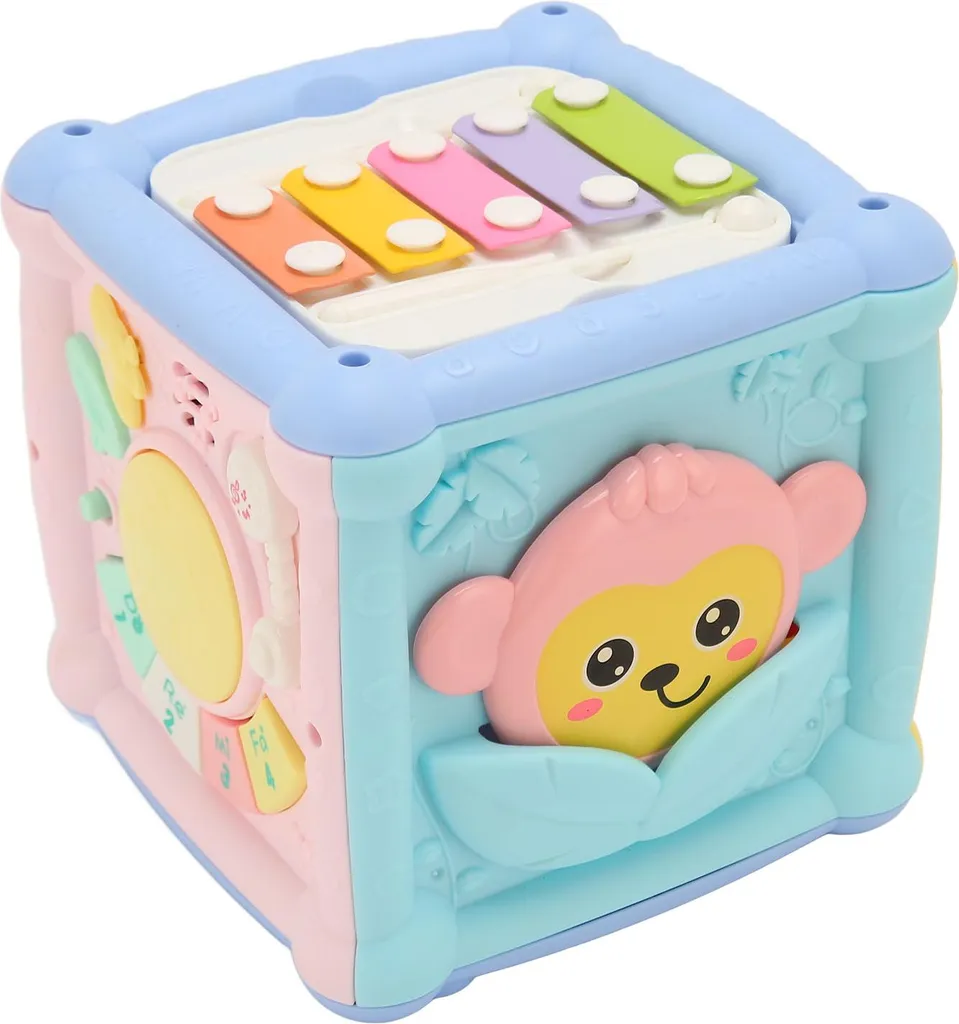 Jouet éducatif multifonctions pour tout-petits avec tambour musical