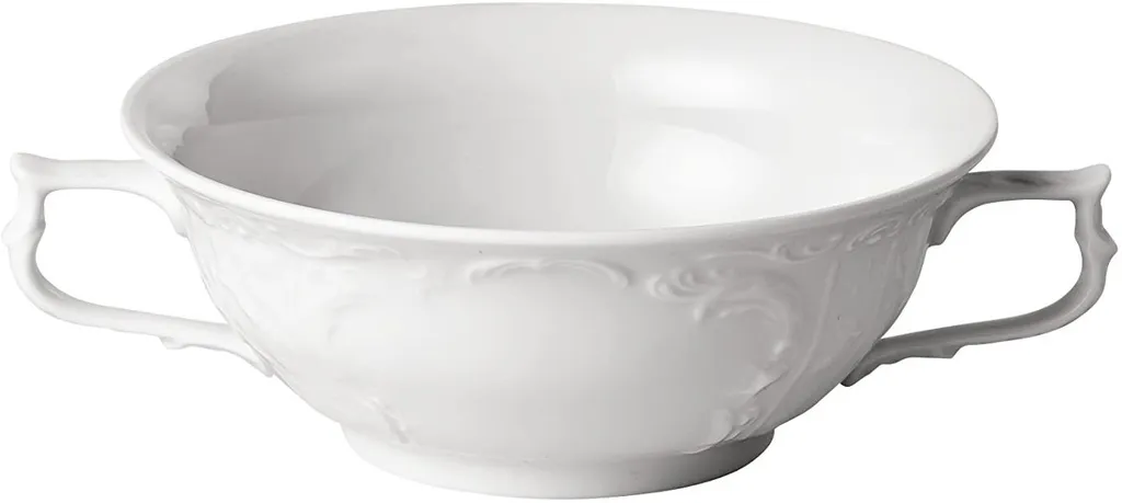 Vaisselle de réception : Tasse à soupe Rosenthal Sanssouci blanc chic