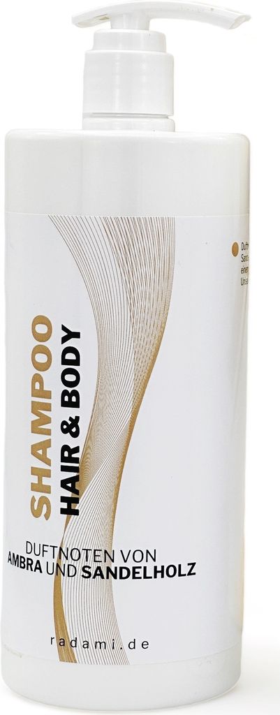 Shampoo Hair und Body Duschgel Duft Ambra / Sandelholz 1 L