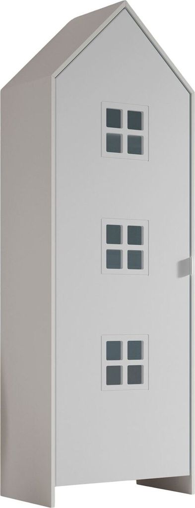 Regalschrank Kania 58x37x171 Standregal MDF Weiß