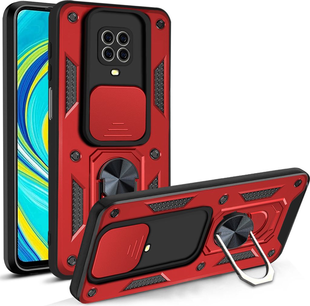 Redmi Note 9 Pro Hülle mit 360° Drehbarer Magnetische Ring Ständer Halter Dia Kameraschutz TPU Bumper Silikon Schutzhülle für Xiaomi Redmi Not...