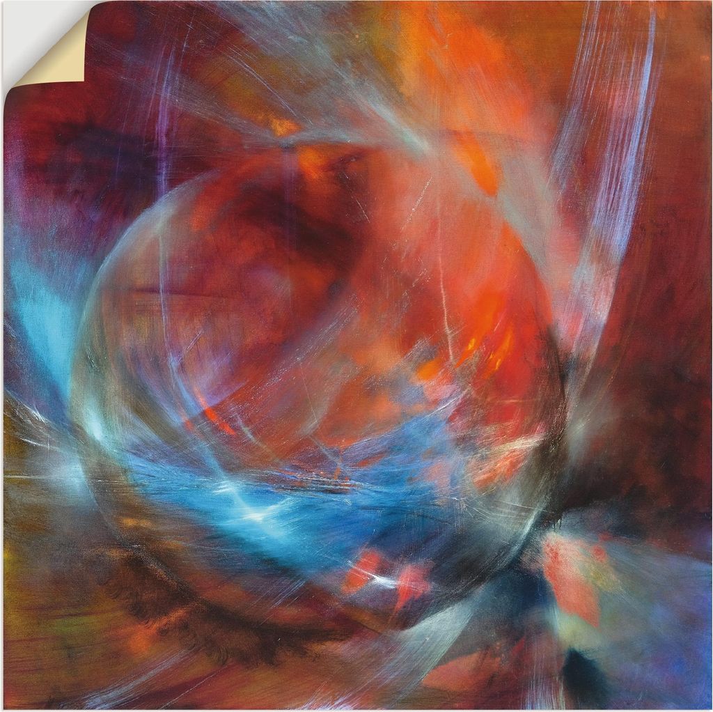 ARTland Wandbild, selbstklebend Murmel Größe: 100x100 cm