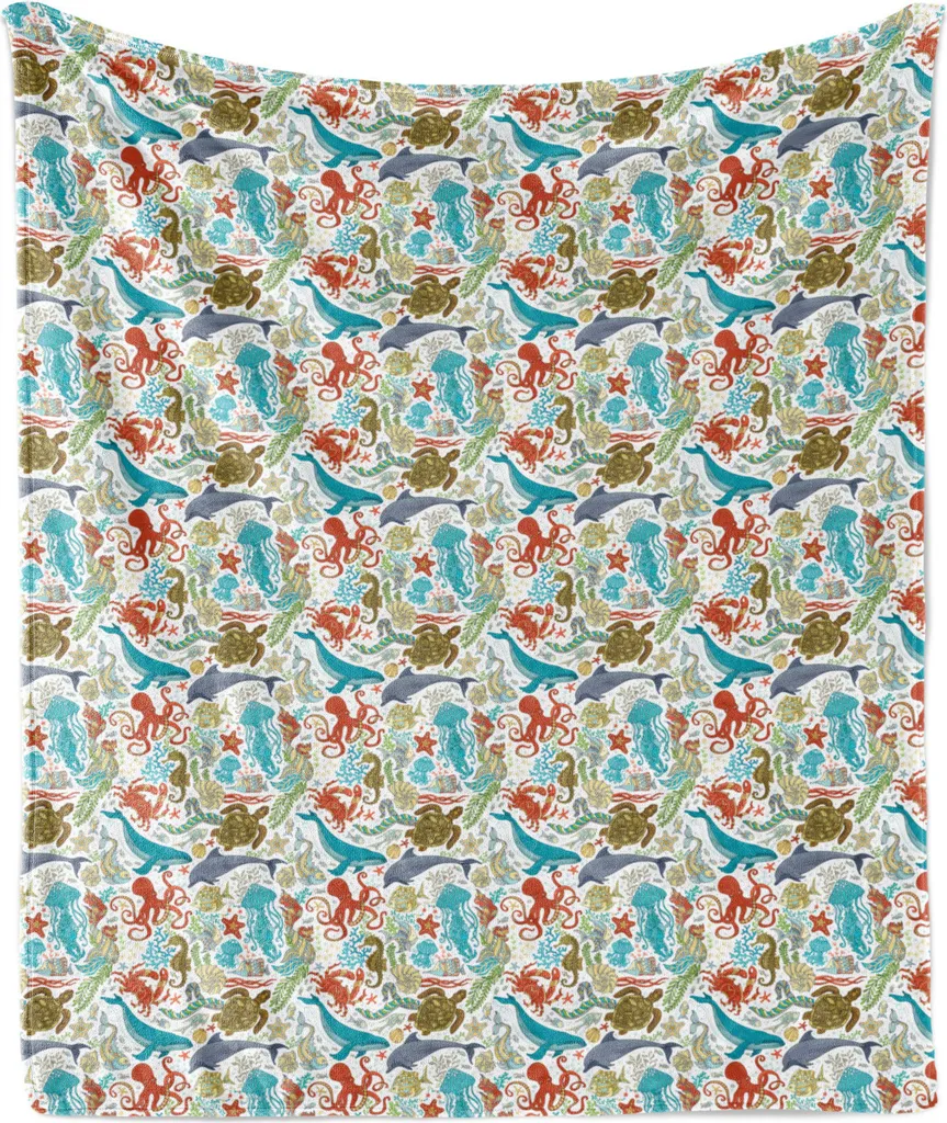 Coperta Marina ABAKUHAUS Multicolore | Plaid Arredo 175x230 cm