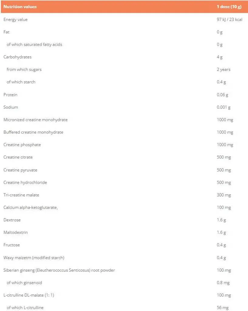 Créatine Multi-Source CREA7IN GymBeam Complément Musculation Pastèque - 2