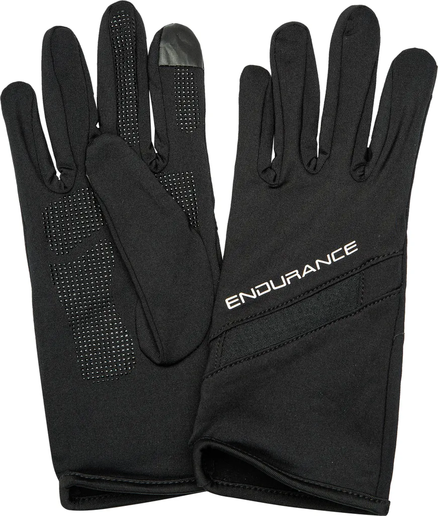 Guanti Sportivi Riflettenti Endurance Mahkota Nero S | Miglior Prezzo
