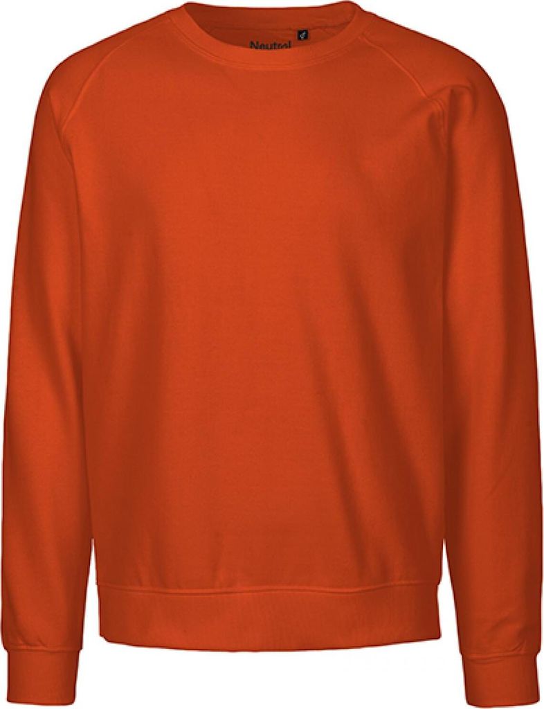 Neutral O63001 | Uni Sweatshirt / 100% Fairtrade-Baumwolle - Farbe: Orange - Größe: S