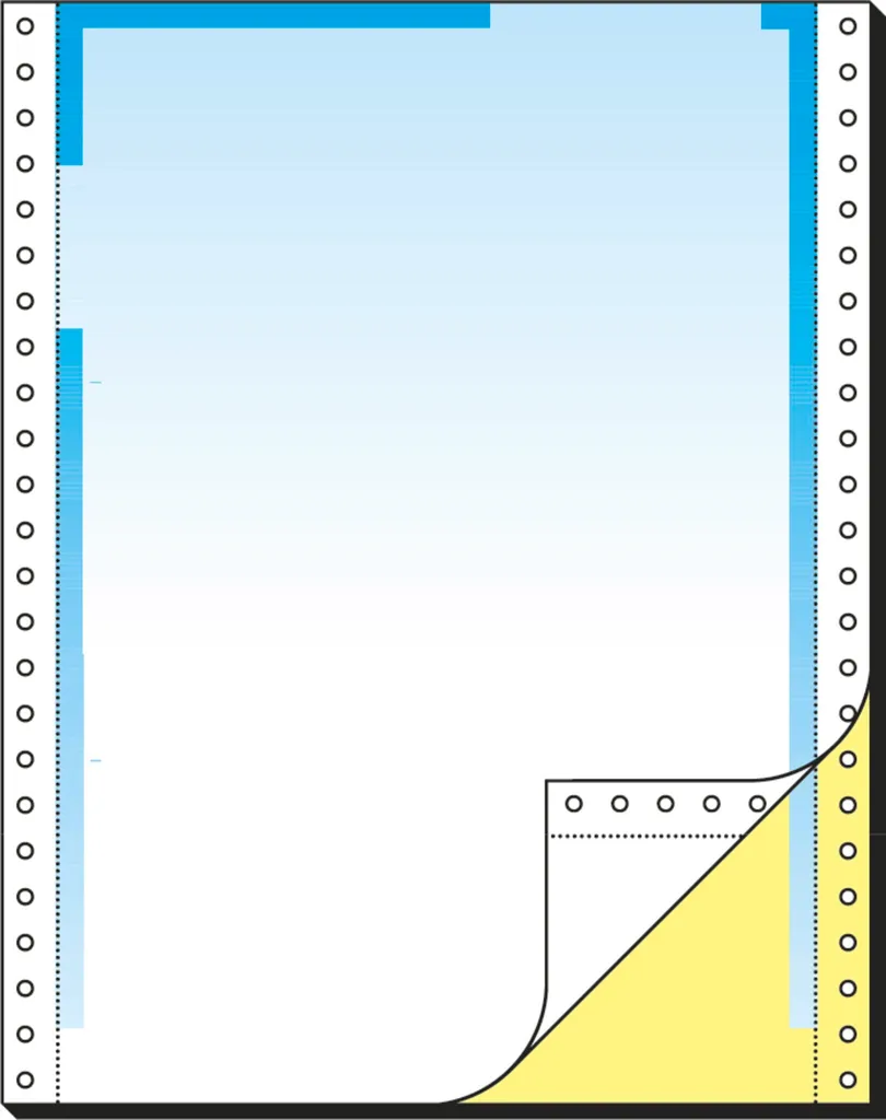 Sigel 26246 Modulo Continuo 2 Copie A4 Blu - Massima Efficienza Ufficio