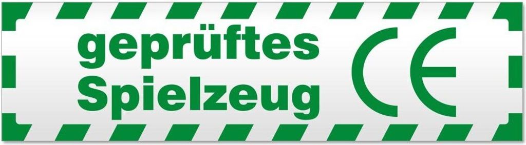 Kiwistar - Autoaufkleber - Grün - 30 x 8 cm - es Spielzeug gestreift - Hinweis Aufkleber Sticker für Auto, Kfz, Fahrrad, PKW, LKW