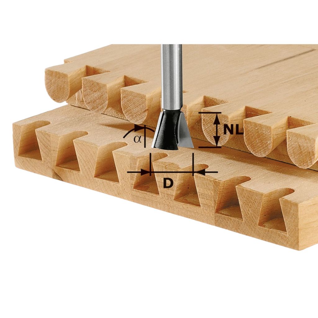 Festool HS S8 D13,8/13,5/15° Fresa a dentiera 13,8 x 13,5 x Immagine del prodotto 