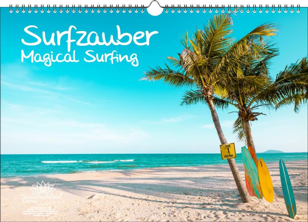 Surfzauber DIN A3 Immerwährender Kalender Surfer und surfen - Seelenzauber