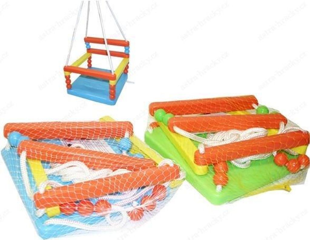 Detská plastová hojdačka 32x32cm asst 3 farby Obrázok produktu 