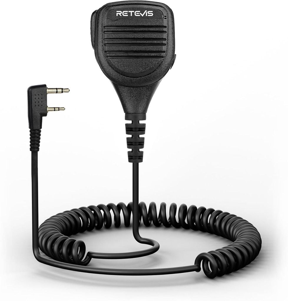 Retevis RS112 Funkgerät Lautsprecher Mikrofon IP54 Wasserdicht (1 Stück)