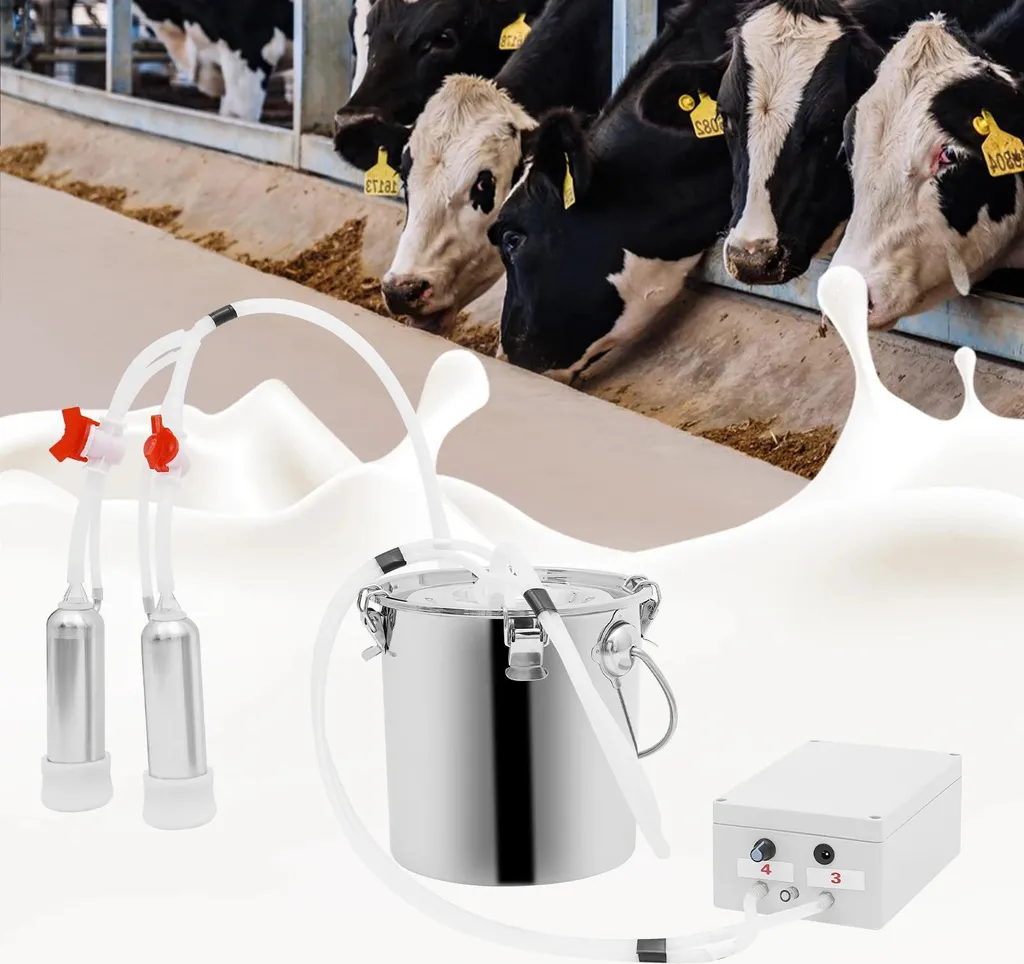 Équipement de traite automatique 14L pour vaches et chèvres - Vert