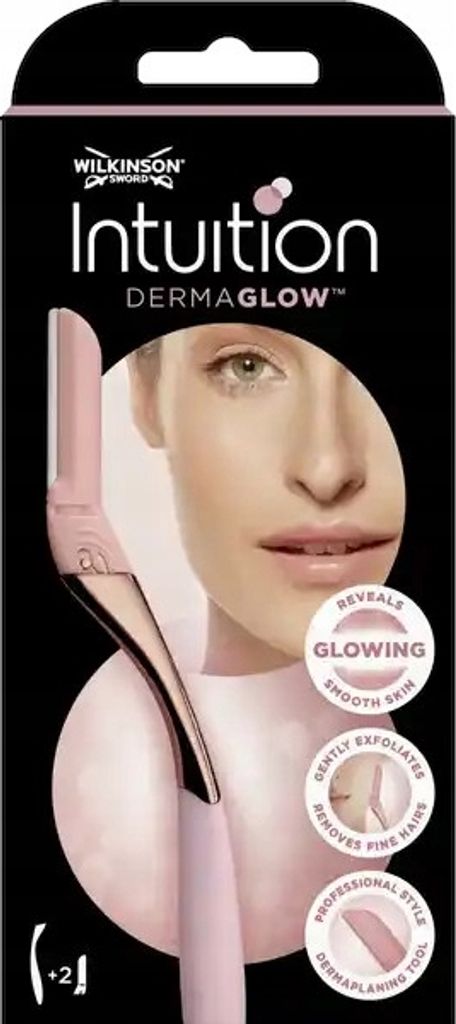 Wilkinson Intuition Dermaglow Dermaplaning-Set mit Präzisionswerkzeug & 2 Ersatzklingen