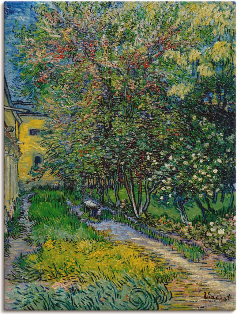 ARTland Leinwandbild Der Garten vom St. Paul Krankenhaus Größe: 30x40 cm
