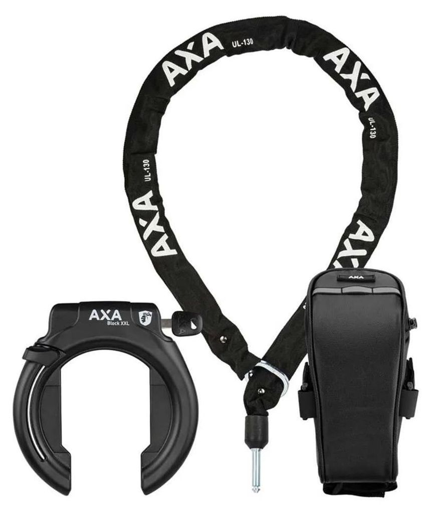 AXA Block XXL Rahmenschloss AZ + ULC 130 Plug-In Chain + Produktbild 