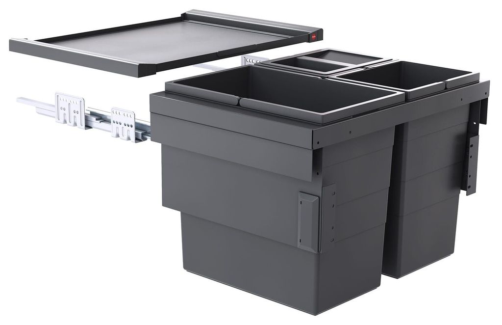 Kosz na śmieci Hailo 3608631 CS Slide Cargo Synchro 54 Zdjęcie produktu 