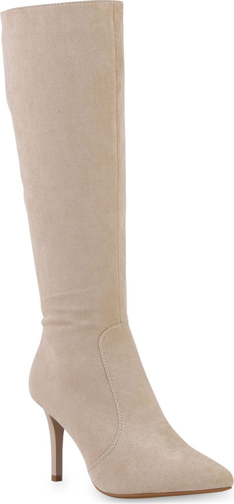 VAN HILL Damen Klassische Stiefel Spitze Stiletto Produktbild