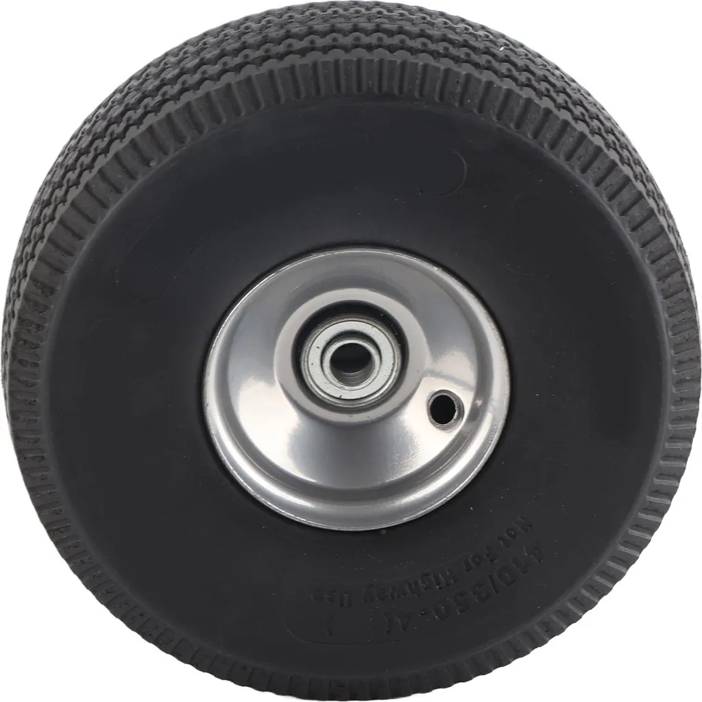 Roue de diable 3.50-4 sans crevaison avec moyeu 15 mm spécial chantiers