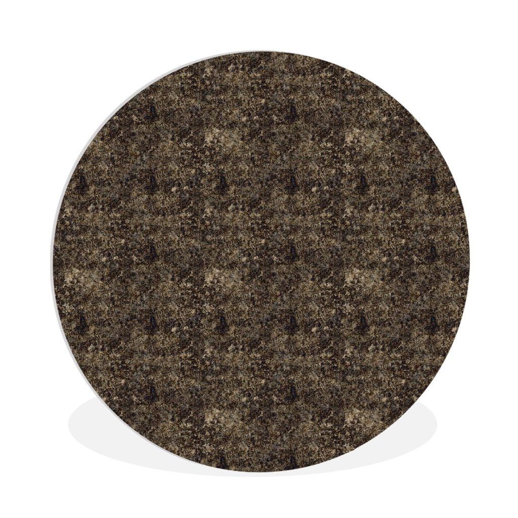 MuchoWow Rundes Wandbild - Runde Bilder Textur - Granit - Muster Ø 90 cm Kreis Wanddekoration Kunststoff - Wandkreis - Wandschmuck - Wand-Kreis ...