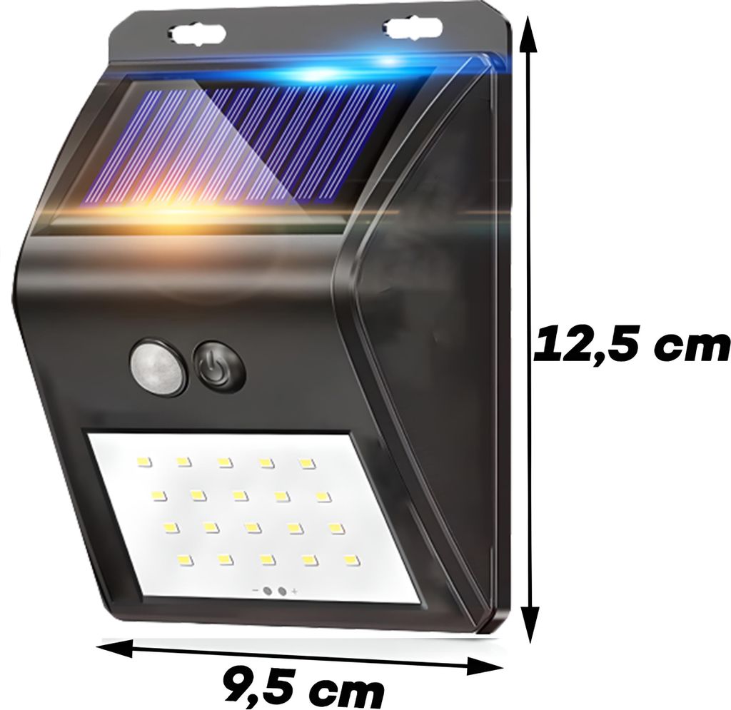 Solarlampen für Außen Bewegungsmelder 20 LED IP64 Produktbild 16