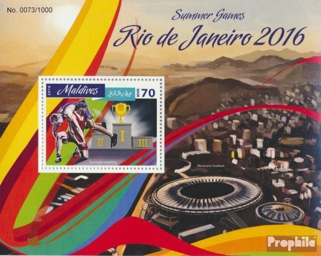 Briefmarken Malediven 2016 Mi Block 927 (kompl. Ausg.) postfrisch Sommerspiele Rio