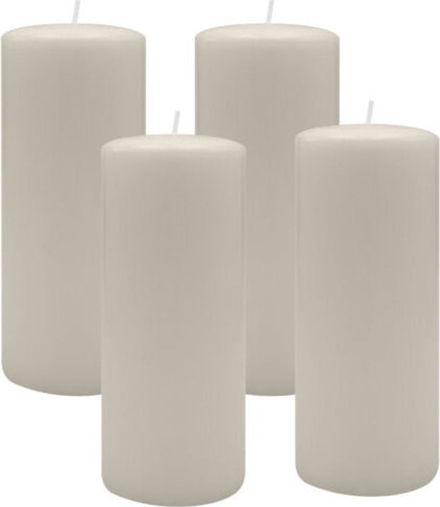 4er Set Adventskranzkerzen Moonstone Stein Ø 40 x 200 mm